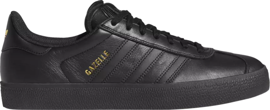 Кроссовки Adidas Gazelle ADV, черный/золотой