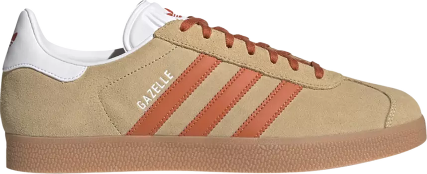 Кроссовки Adidas Gazelle 'Hazy Beige Orange', коричневый