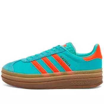 Кроссовки Adidas Gazelle Bold W, цвет Mint Rush & Impact Orange