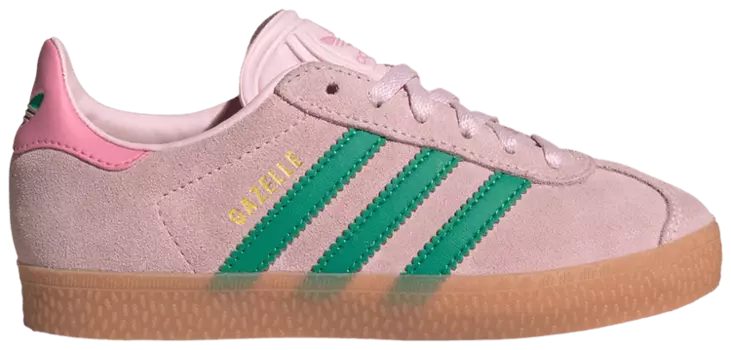 Кроссовки adidas Gazelle C 'Clear Pink Court Green', розовый