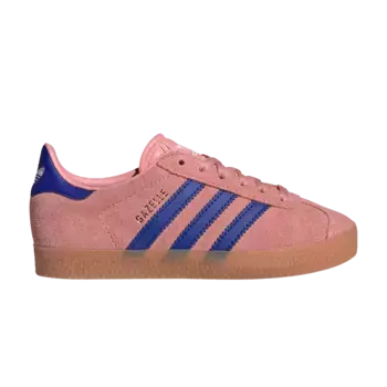 Кроссовки adidas Gazelle C Semi Pink Spark Lucid Blue, розовый