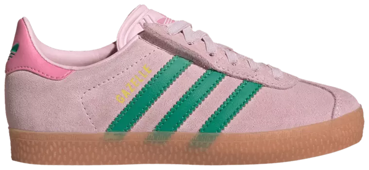 Кроссовки adidas Gazelle Comfort Closure El C 'Clear Pink Court Green', розовый