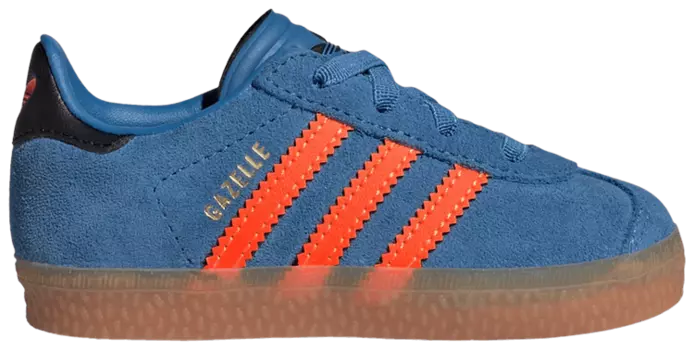 Кроссовки adidas Gazelle Comfort Closure El I 'Focus Blue Solar Orange', синий