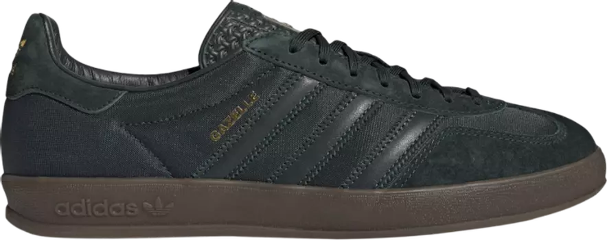 Кроссовки Adidas Gazelle Indoor 'Shadow Green Gum', зеленый
