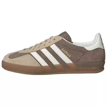 Кроссовки Adidas Gazelle Indoor 'Earth Strata' Adidas Originals, коричневый/слоновая кость/бежевый