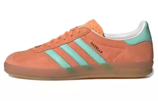 Кроссовки Adidas Gazelle Indoor, оранжевый/голубой