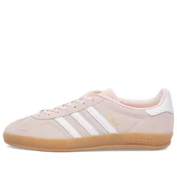Кроссовки Adidas Gazelle Indoor W, цвет Sandy Pink, White & Gum