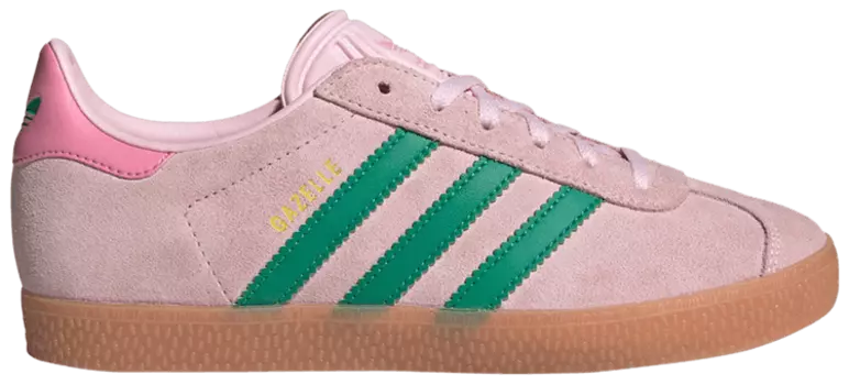 Кроссовки adidas Gazelle J 'Clear Pink Court Green', розовый