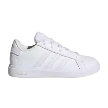 Кроссовки adidas Grand Court Lace-Up K White Grey, белый