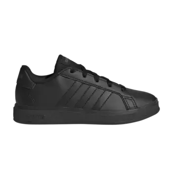 Кроссовки adidas Grand Court Lace-Up K Black Grey, черный