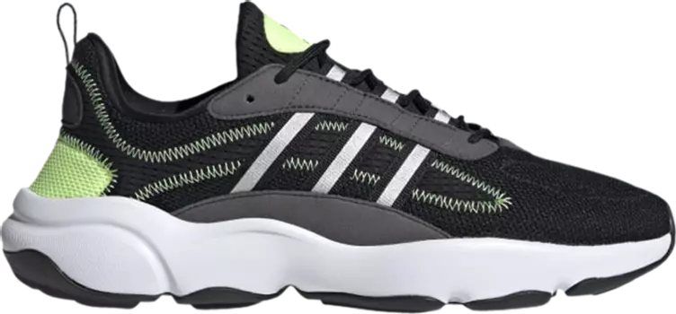 Кроссовки Adidas Haiwee 'Black Metallic Grey', черный