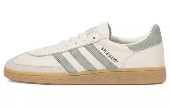 Кроссовки Adidas Handball Spezial Off White Silver Green Adidas Originals