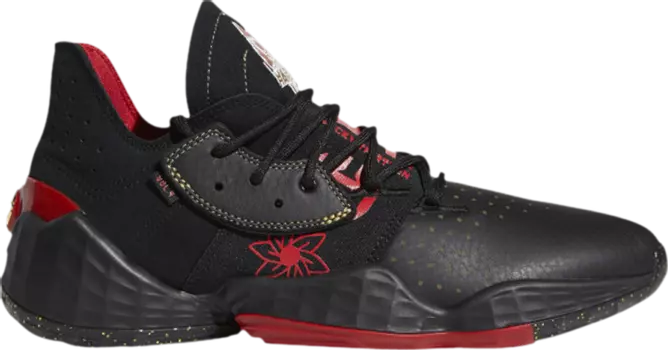 Кроссовки Adidas Harden Vol. 4 'Black Scarlet', черный