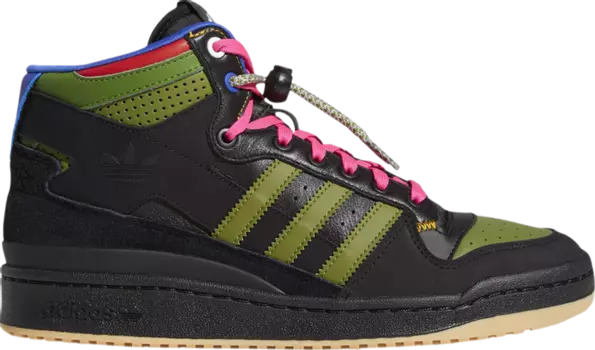 Кроссовки Adidas Hebru Brantley x Forum Mid RT 'Frogboy', черный