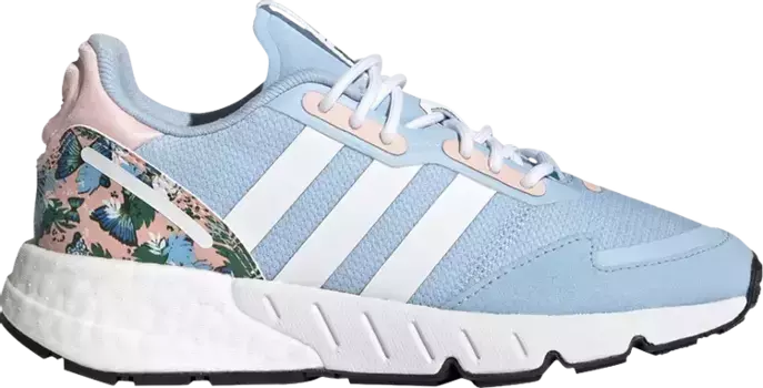 Кроссовки Adidas Her Studio London x ZX 1K Big Kid 'Colorful Blossoms', синий