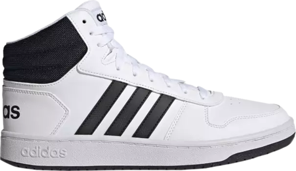 Кроссовки Adidas Hoops 2.0 Mid, белый