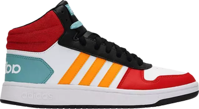Кроссовки Adidas Hoops 2.0 Mid, разноцветный