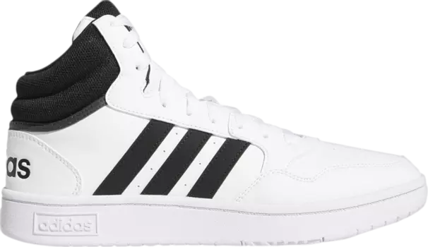 Кроссовки Adidas Hoops 3.0 Mid 'Black White', черный