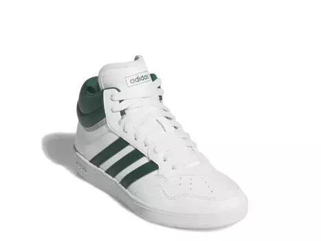 Кроссовки Adidas Hoops 4.0 Mid — детские, белые