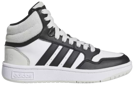 Кроссовки adidas Hoops Mid K 'Orbit Grey Black White', белый