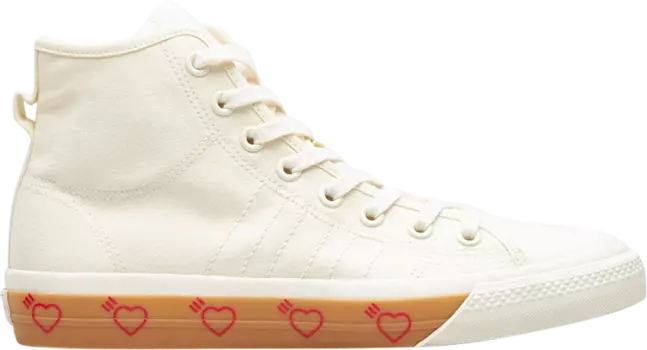 Кроссовки Adidas Human Made x Nizza High 'Off White', кремовый