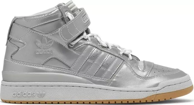 Кроссовки Adidas Ivy Park x Forum Mid 'Icy Park - Silver Metallic', серебряный