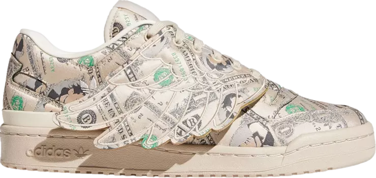Кроссовки Adidas Jeremy Scott x Forum Wings 1.0 Low 'Money', кремовый