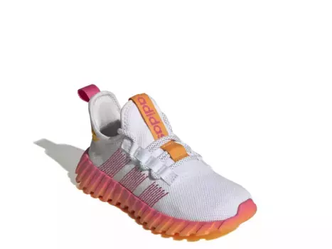 Кроссовки Adidas Kaptir Flow — детские, белые/розовые