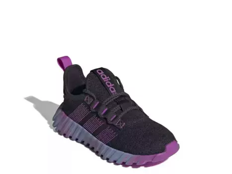 Кроссовки Adidas Kaptir Flow — детские, черные/фиолетовые