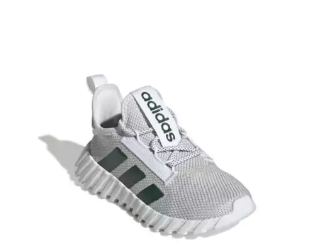 Кроссовки Adidas Kaptir Flow — детские, цвет белый/зеленый