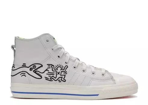 Кроссовки Adidas KEITH HARING X NIZZA HIGH RF 'POP ART', белый