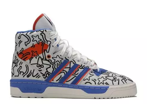 Кроссовки Adidas KEITH HARING X RIVALRY HIGH 'POP ART', белый