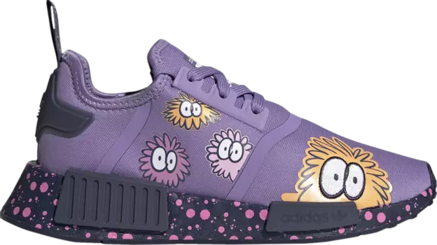 Кроссовки Adidas Kevin Lyons x NMD_R1 J 'Monster', фиолетовый