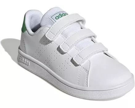 Кроссовки adidas Kids Advantage, цвет White/Green/Black