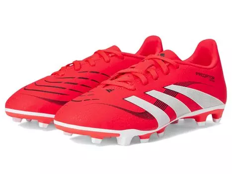 Кроссовки adidas Kids Club Predator Firm Ground/Multi Ground Soccer Cleats, цвет Lucid Red/White/Black