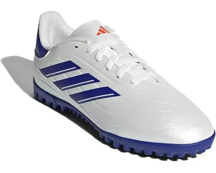 Кроссовки adidas Kids Copa Pure 2 Club Turf J, цвет White/Lucid Blue/Solar Red