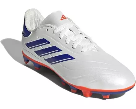 Кроссовки adidas Kids Copa Pure II Club Football Boots Flexible Ground, цвет White/Lucid Blue/Solar Red