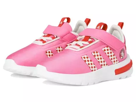 Кроссовки adidas Kids Disney Minnie Mouse Racer TR 23 Elastic Lace Sportswear Shoes, цвет Pink Fusion/Off-White/Pure Ruby