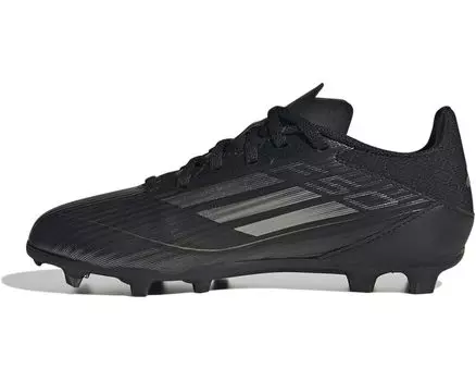 Кроссовки adidas Kids F50 League Football Boots Firm Ground, цвет Black/Iron Metallic/Gold Metallic