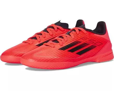 Кроссовки adidas Kids F50 League Indoor J, цвет Turbo/Aurora Black/Platin Metallic