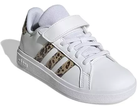 Кроссовки adidas Kids Grand Court 2.0 Shoes, цвет White/Magic Beige/Matte Gold