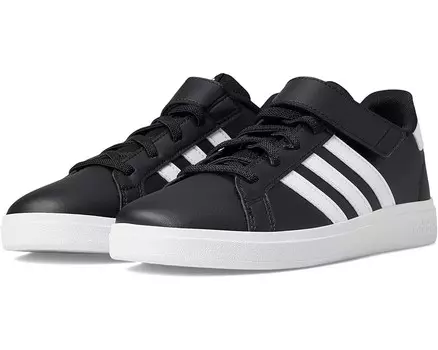 Кроссовки adidas Kids Grand Court 2.0 Elastic, цвет Core Black/White/Core Black