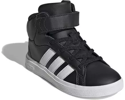 Кроссовки adidas Kids Grand Court Mid Shoes, цвет Black/White/Black