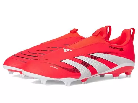 Кроссовки adidas Kids League Predator Laceless Firm Ground/Multi Ground Soccer Cleats, цвет Lucid Red/White/Black