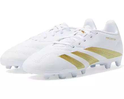 Кроссовки adidas Kids Predator Club J Football Boots Flexible Ground, цвет White/Gold Metallic/White