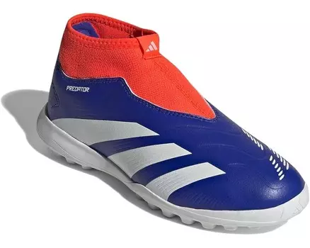 Кроссовки adidas Kids Predator League Laceless Turf J, цвет Lucid Blue/White/Solar Red