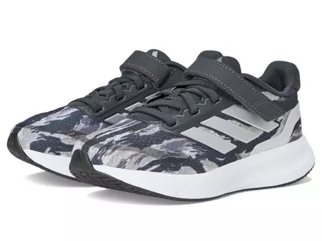 Кроссовки adidas Kids Run Falcon 5 Elastic Lace Sportswear Shoes, цвет Silver Pebble/Silver Metallic/Carbon