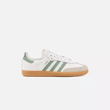 Кроссовки adidas Kids Samba OG, цвет Cloud White/Silver Green/Gum