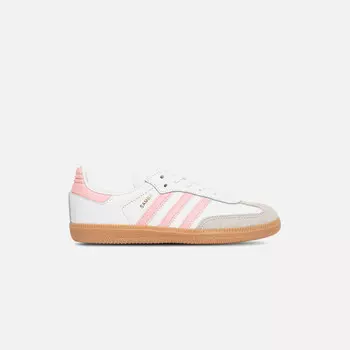 Кроссовки adidas Kids Samba OG, цвет White/Semi Pink Spark/Gum