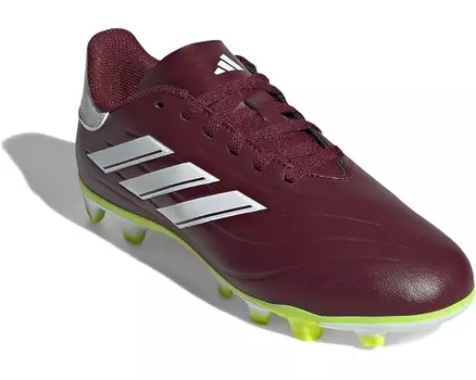 Кроссовки adidas Kids Soccer Copa Pure II Club Firm Ground, цвет Shadow Red/White/Team Solar Yellow